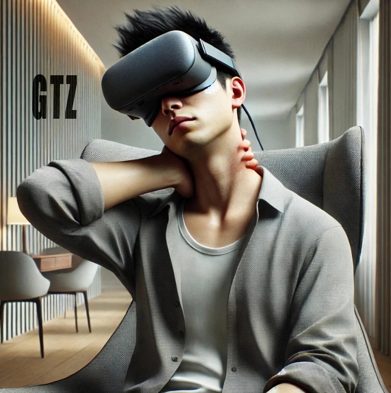 Tips for reducing neck strain and improving comfort during VR use, including adjusting headset fit and using cushioned support.