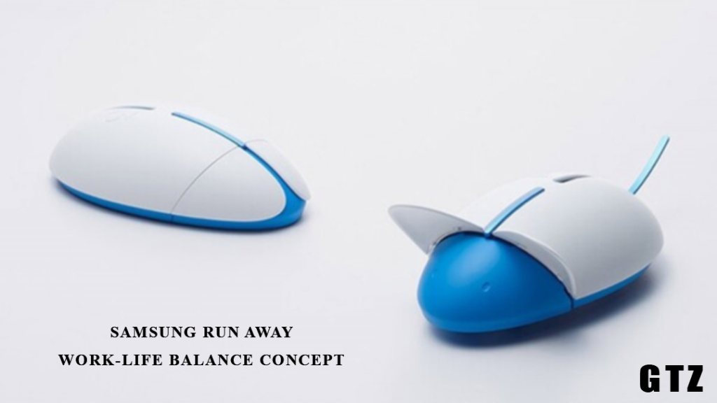 Samsung Run Away Mouse for improving work-life balance with technology and productivity tools