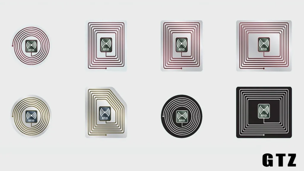 Radio Frequency (RF) security tags are used in retail stores to prevent shoplifting and protect merchandise.