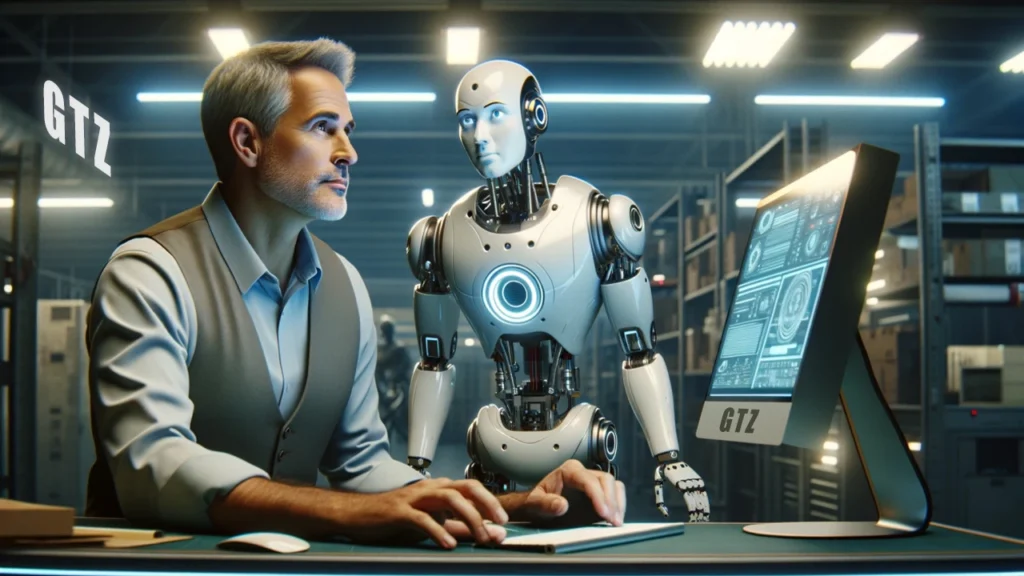 Future AI robots with advanced abilities, such as personalized games, human collaboration, and environmental conservation