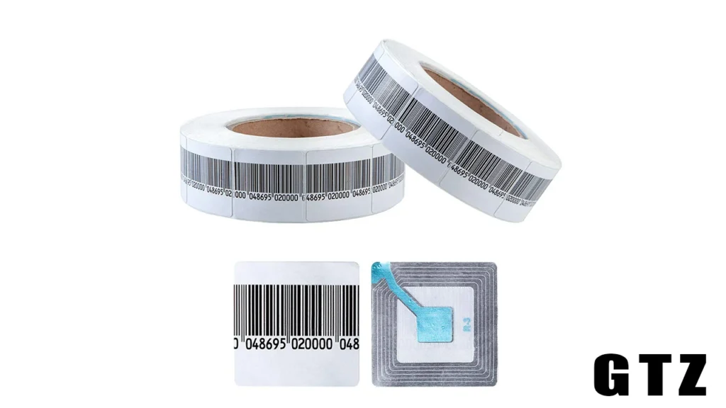 Anti-theft tags in retail stores to prevent shoplifting and protect merchandise.