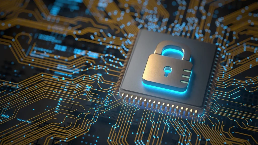 Microsoft Quantum Chip enhancing cybersecurity with quantum encryption for secure data protection