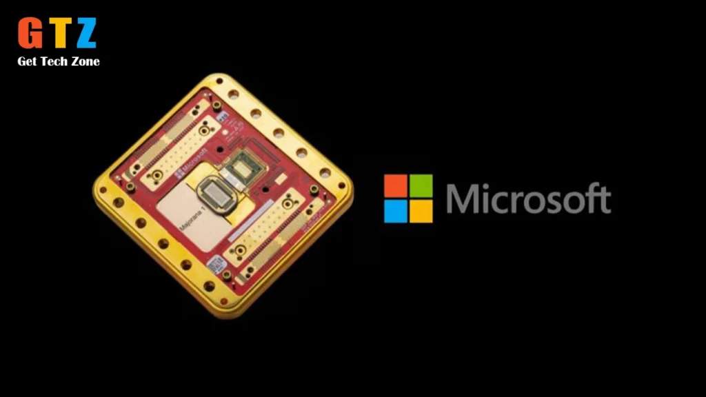 Comparison of Microsoft Quantum Chip and traditional processors showing key differences in speed, data processing, and stability