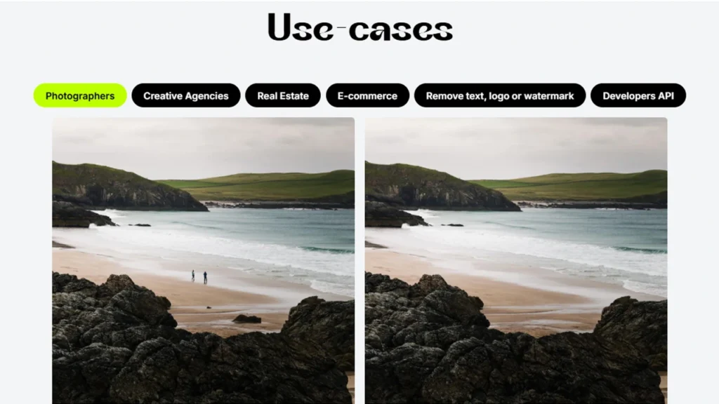 Cleanup.pictures AI object removal 2025 – Free tool to easily remove unwanted objects from photos with AI-powered precision.
