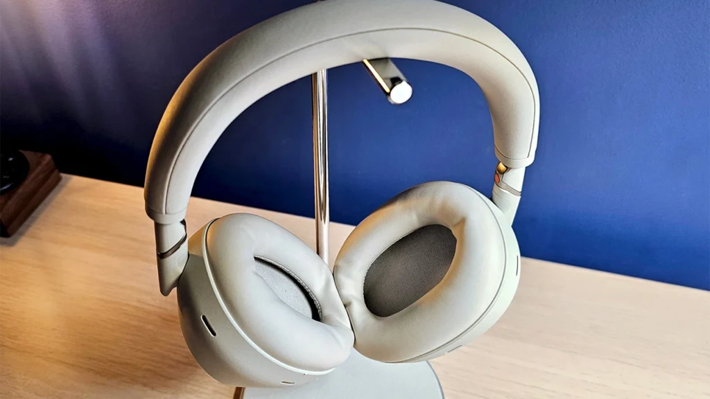 Sony WH-1000XM6 headphones with ultra-soft ear cushions and lightweight design for all-day comfort