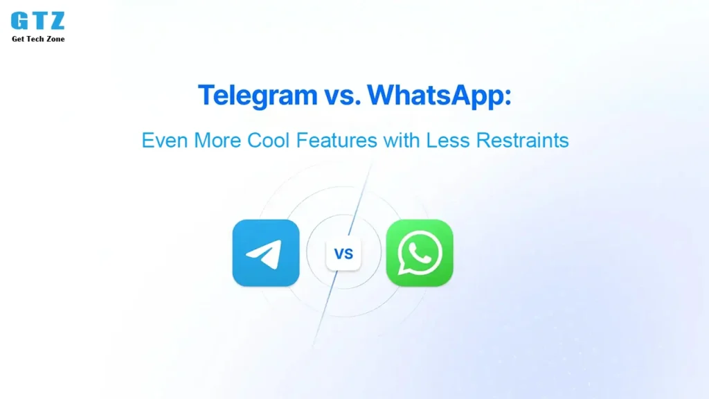 Telegram feature comparison showing message editing, unlimited message removal, and multiple pinned messages