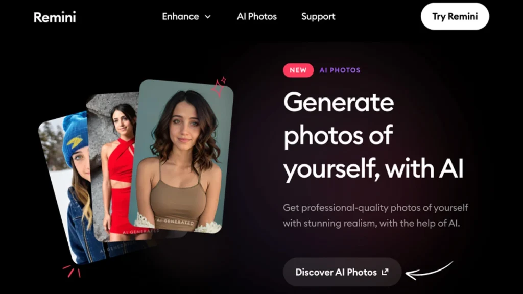 Remini AI photo restoration 2025 – Restore old and low-resolution photos with advanced AI enhancements for sharp, clear images.