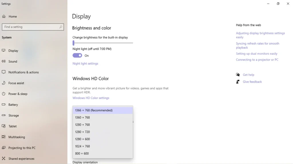 1024x768 screen resolution explained with 4:3 aspect ratio on older monitors and projectors