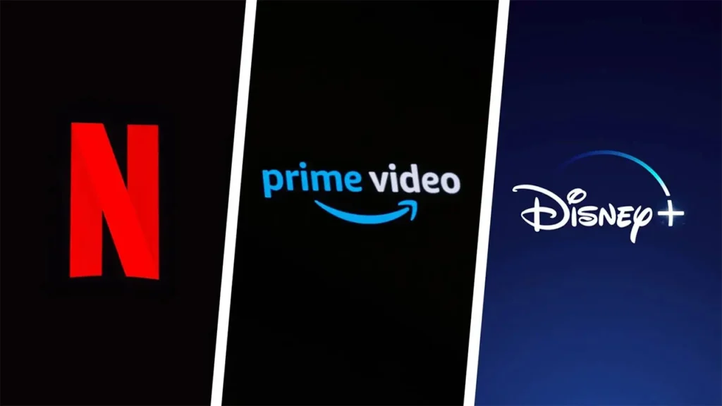 Feature comparison chart showing Netflix new features in 2025 versus competitors like Disney+ and Amazon Prime Video, highlighting AI search, real-time recommendations, and mobile video feeds.