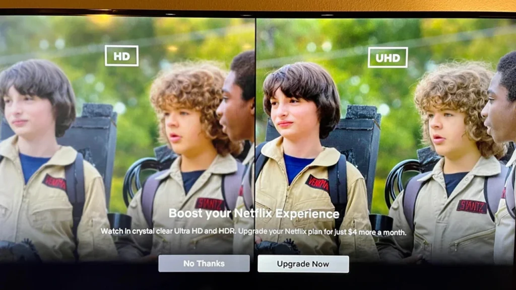 Netflix 4K streaming update in 2025 displaying ultra-high-definition visuals from Squid Game Season 3, part of Netflix new features enhancing video quality with better compression.