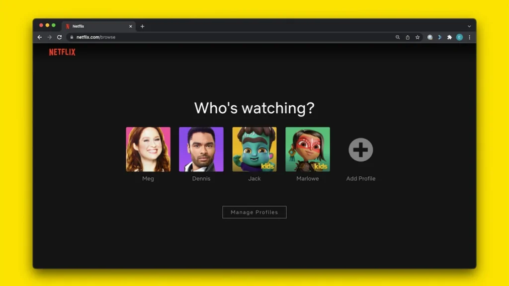 Netflix parental controls 2025 interface showing Kids profiles, PIN-locked adult accounts, and maturity settings—part of the expanded Netflix new features for safer streaming.